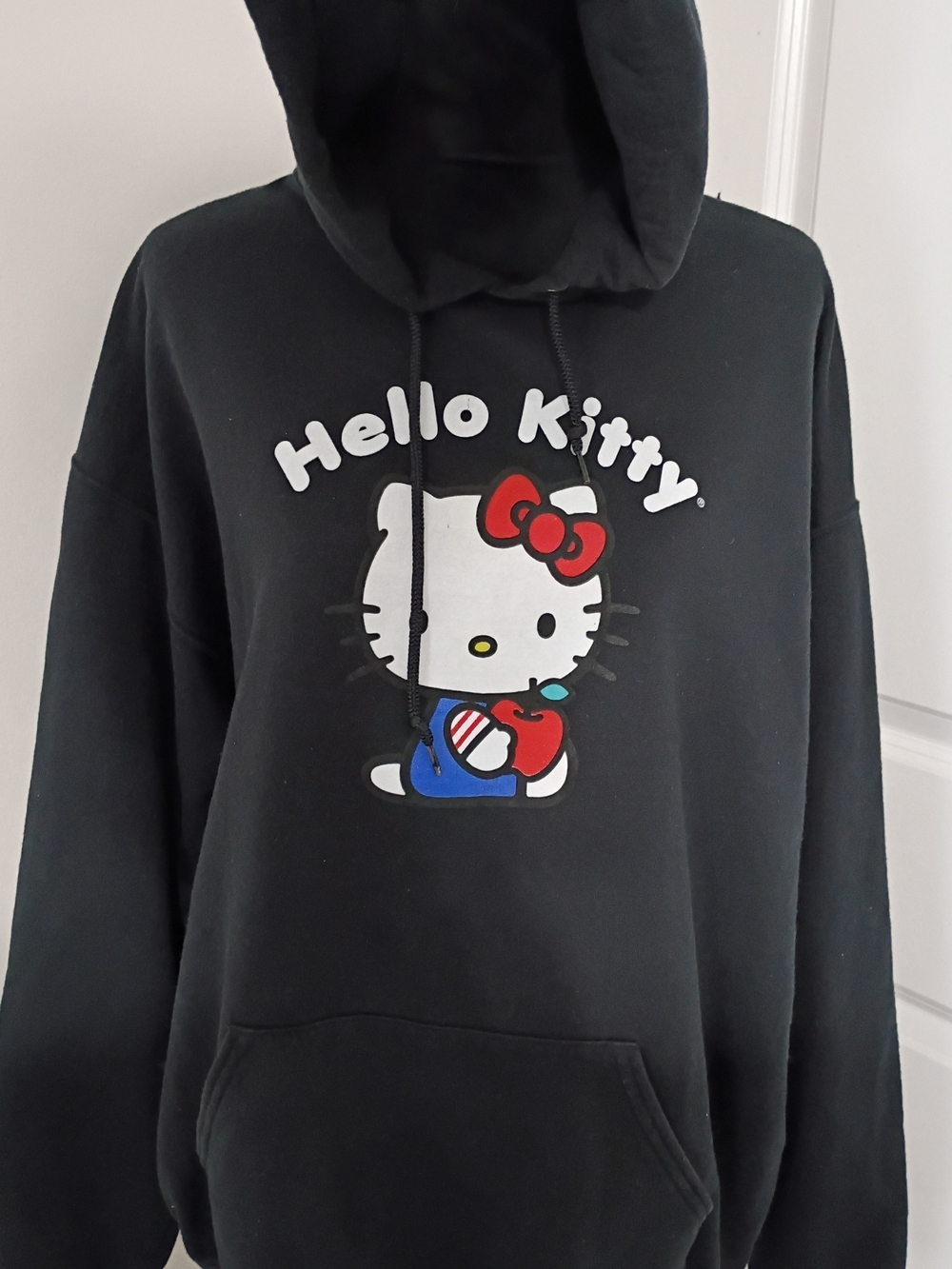 Hello Kitty Black Graphic Hoodie Sweatshirt